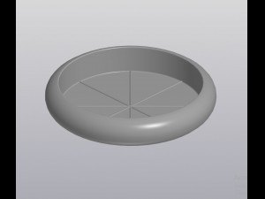 flowerpot round forms 3D-printmodel