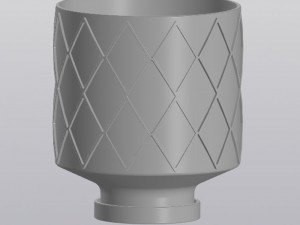 flowerpot rhombus Modelo de impresión 3D