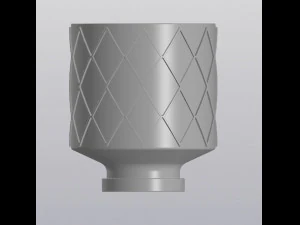 flowerpot rhombus 3D Print Model