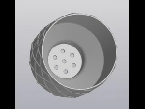 flowerpot rhombus 3D Print Model