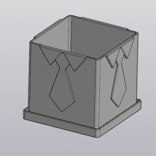 tie flowerpot 3D-Druckmodell .c4d .max .obj .3ds .fbx .stl .blend 