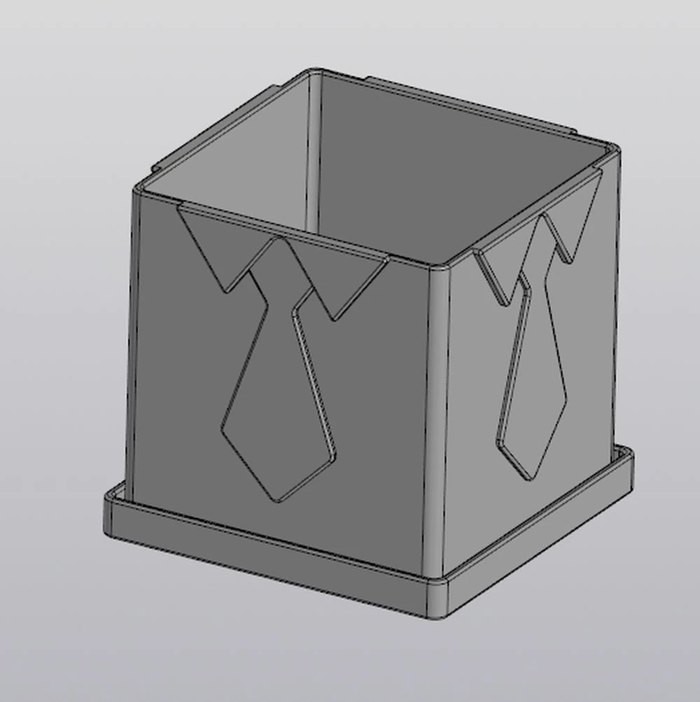 tie flowerpot 3D Print Model .c4d .max .obj .3ds .fbx .stl .blend