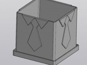 tie flowerpot 3Dプリントモデル