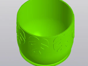 Flowerpot monstera 3D Print Model