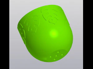 Flowerpot monstera 3D Print Model
