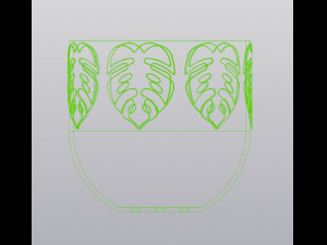 Flowerpot monstera 3D Принт Модель