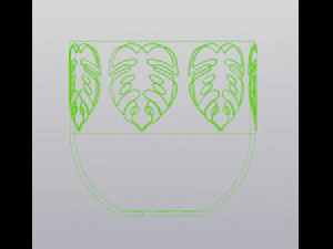 Flowerpot monstera 3D Print Model
