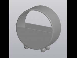 round flowerpot 3D Print Model