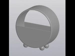 round flowerpot 3D Print Model