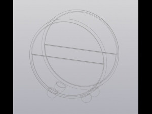 round flowerpot 3D Print Model