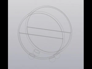 round flowerpot 3D Print Model