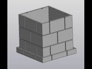muratura del vaso di fiori Modello di stampa 3D