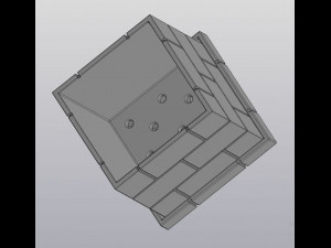 flowerpot brickwork 3D Принт Модель