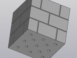 flowerpot brickwork 3D Принт Модель