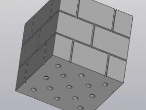 flowerpot brickwork 3D Print Model
