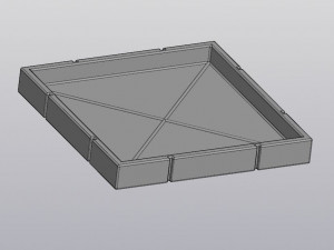 flowerpot brickwork 3D Принт Модель