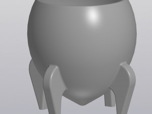 flowerpot rocket 3D 프린트 모델