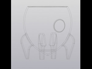flowerpot rocket 3D 프린트 모델