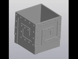 metal flowerpot 3D Print Model