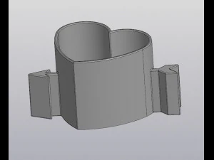 flowerpot heart arrow 3D Print Model