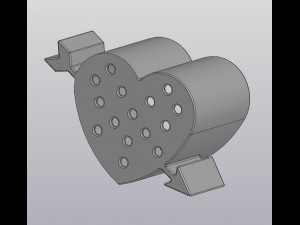 flowerpot heart arrow Modelo de Impressão 3D