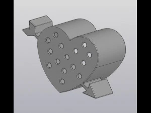 flowerpot heart arrow 3D Print Model