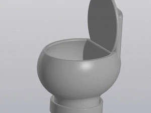 flowerpot toilet 3D Print Model