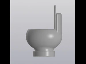 flowerpot toilet 3D Print Model