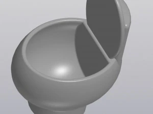 flowerpot toilet 3D Print Model