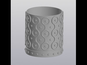 patterned flowerpot 3D Принт Модель