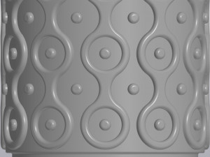 patterned flowerpot 3D Принт Модель