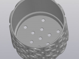 patterned flowerpot 3D Принт Модель