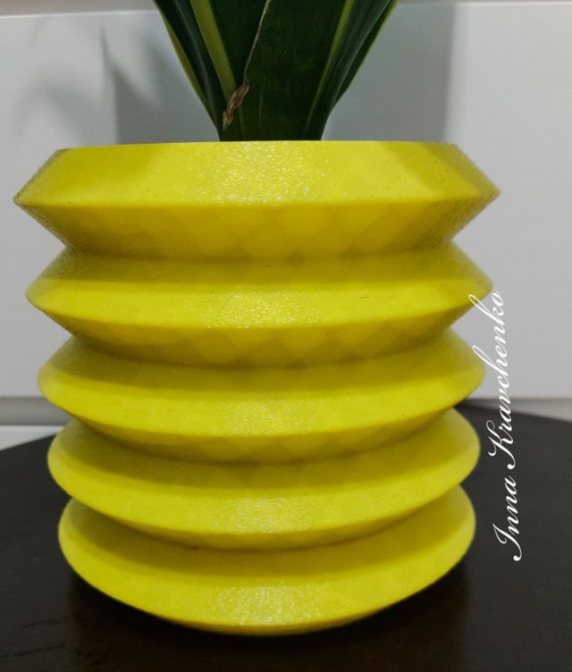 flowerpot wave forms 3D Print Model .c4d .max .obj .3ds .fbx .stl .blend