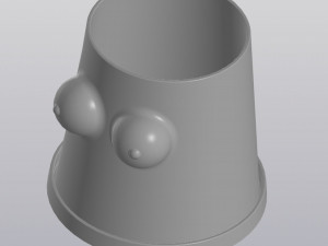 flowerpot tits 3D Print Model