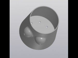 flowerpot tits 3D Print Model