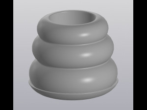 flowerpot round pyramid Model do druku 3D