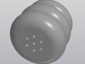 flowerpot round pyramid 3Dプリントモデル