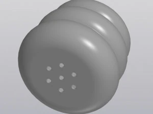 flowerpot round pyramid 3D Print Model