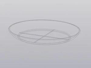 flowerpot round pyramid 3D Print Model