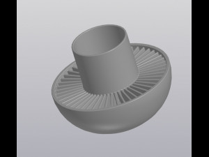 flowerpot mushroom Model Cetak 3D