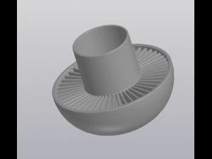 flowerpot mushroom 3D Print Model