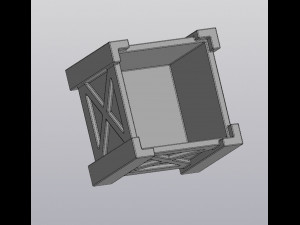 wooden flowerpot 3Dプリントモデル