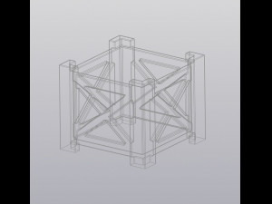 wooden flowerpot 3Dプリントモデル