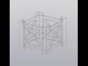 wooden flowerpot 3D Print Model