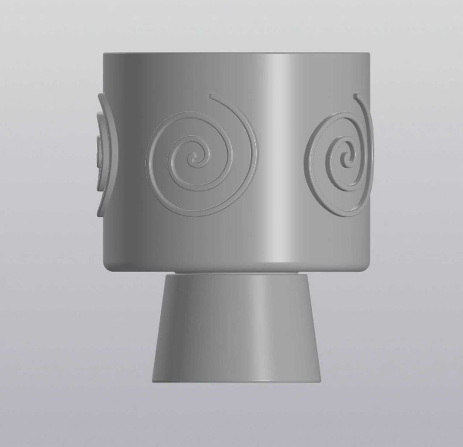 flowerpot spiral 3D Print Model .c4d .max .obj .3ds .fbx .stl .blend