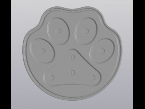 flowerpot paw print 3D Принт Модель