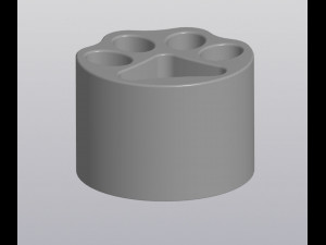 flowerpot paw print 3D Принт Модель