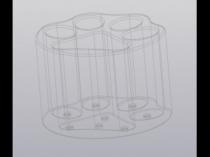 flowerpot paw print 3D Принт Модель