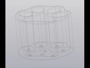 flowerpot paw print 3D Print Model