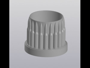 flowerpot bullets Model Cetak 3D